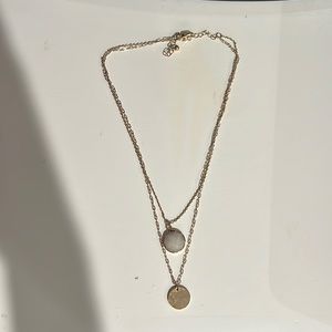gold layered necklace